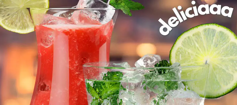 delicioso trago con Gin Siberia y frutas